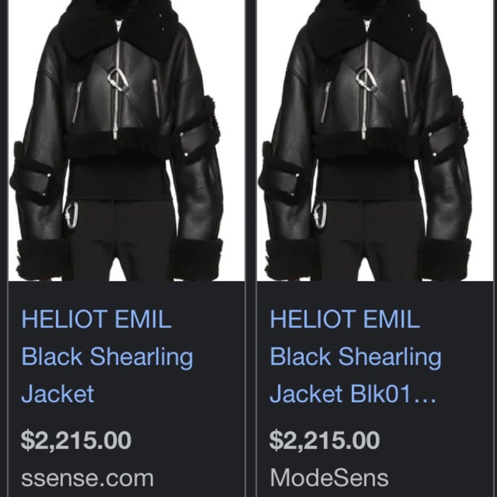 Designer Shearling Jacket - Picture 2 of 6